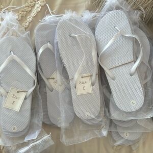 Bridesmaids Flip Flops Assorted Sizes 9 Total